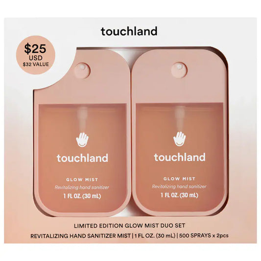 Touchland Limited Edition Glow Mist Revitalizing Hand Sanitizer Duo Value Set *pre-order*