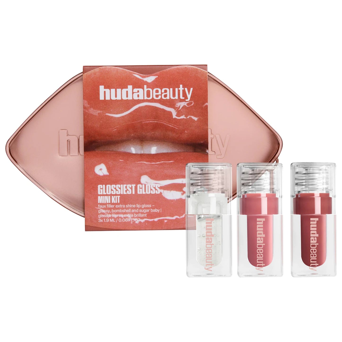 HUDA BEAUTY  Mini Glossiest Lip Gloss Set *pre-order*